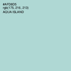 #AFD8D5 - Aqua Island Color Image
